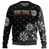 Greetings From Death Star Cosmic Battles Ugly Christmas Sweater - Image 1