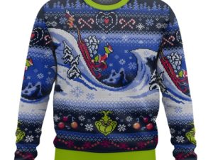 Grinch Cuddly As A Cactus Ugly Christmas Sweater - Image 1