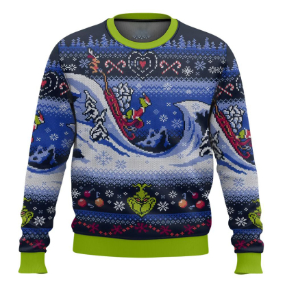 grinch cuddly as a cactus ugly christmas sweater 1 Grinch Cuddly As A Cactus Ugly Christmas Sweater - Image 1