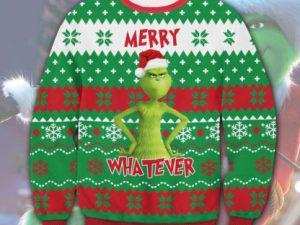 Grinch For Christmas Gifts Ugly Christmas Holiday Sweater - Image 1