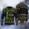 Grinch I Will Drink Falstaff Beer Everywhere Ugly Christmas Sweater - Image 1