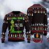 Grinch I Will Drink Fireball Everywhere Ugly Christmas Sweater - Image 1