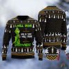 Grinch I Will Drink Luxury Scotch Whisky Everywhere Christmas Gift Ugly Christmas Sweater - Image 1