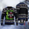 Grinch I Will Drink Peroni Nastro Azzurro Everywhere Christmas Gift Ugly Christmas Sweater - Image 1
