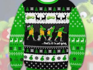 Grinch Meme Ugly Christmas Sweater - Image 1