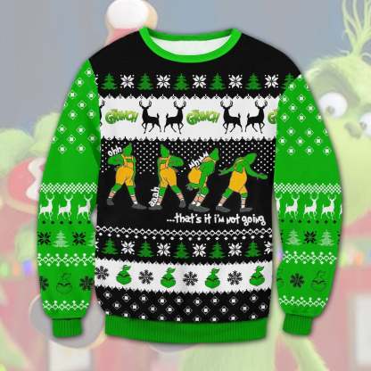 grinch meme ugly christmas sweater 1 Grinch Meme Ugly Christmas Sweater - Image 1