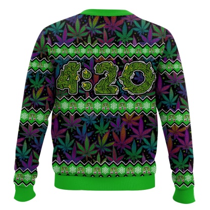 grinch smoked all the who hash christmas ugly christmas sweater 2 Grinch Smoked All The Who Hash Christmas Ugly Christmas Sweater - Image 2