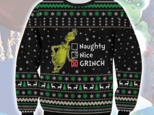 Grinch Ugly Christmas Sweater Holiday Gift - Image 1
