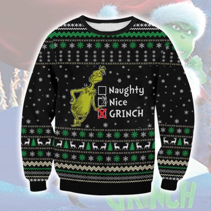 grinch ugly christmas sweater holiday gift 1 Grinch Ugly Christmas Sweater Holiday Gift - Image 1