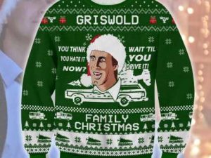 Griswold Family Christmas Knitting Ugly Christmas Sweater - Image 1