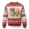 Groovy Holly Jolly Teacher Christmas Retro Xmas Ugly Christmas Sweater - Image 1