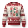 Groovy Ugly Christmas Sweater Holly Jolly Vibes - Image 1