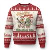 Groovy Ugly Christmas Sweater Rockin Around The Xmas Tree Groovy Gingerbread Man - Image 1