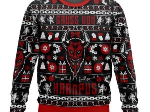 Gruss Vom Krampus Gift Ugly Christmas Sweater - Image 1
