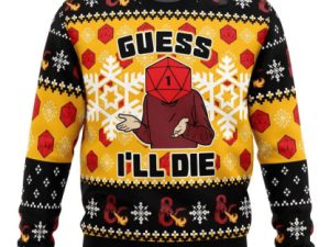 Guess Idie Dungeons Dragons Ugly Christmas Sweater - Image 1