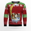 Guinea Pig Love Moon Xmas Ugly Christmas Sweater - Image 1