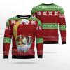 Guinea Pig Love Moon Xmas Ugly Christmas Sweater - Image 2