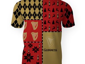 Guinness Merry Christmas And -3D Unisex T-ShirtGuinness Merry Christmas And -3D Unisex T-Shirt - Image 1
