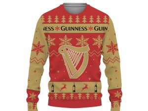 Guinness Merry Christmas Unisex Gift Fan-3D Sweatshirt - Image 1