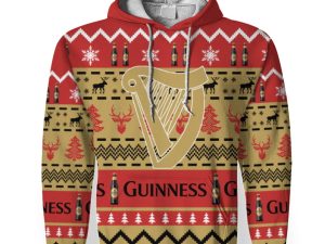 Guinness Shirts Beer Vintage Logo-3D Unisex Hoodie - Image 1