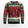 Guitar Gimme The Beat Ugly Christmas Sweater - Image 1