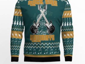 Guitar Rock The Holiday Ugly Christmas Sweater - Image 1