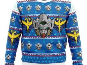 Gundam Helmet Ugly Christmas Sweater - Image 1