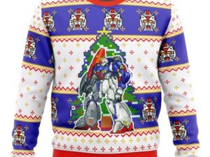 Gundam Xmas Ugly Christmas Sweater - Image 1