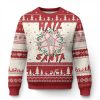 Hail Santa Ugly Christmas Sweater Candy Pentagram Xmas Devil - Image 1