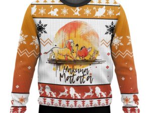 Hakuna The Lion King Ugly Christmas Sweater - Image 1