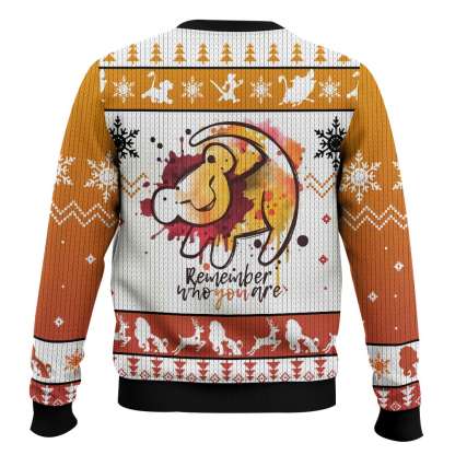 hakuna the lion king ugly christmas sweater 2 Hakuna The Lion King Ugly Christmas Sweater - Image 2
