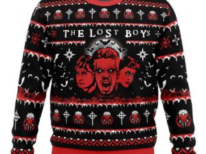 Half Vampire The Lost Boys Ugly Christmas Sweater - Image 1