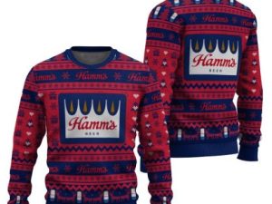 Hamms Snowing Ugly Christmas Sweater - Image 1