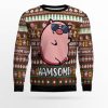 Hamsome Cute Pig Ugly Christmas Sweater - Image 1