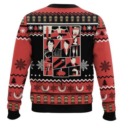 hannibal horror ugly christmas sweater 2 Hannibal Horror Ugly Christmas Sweater - Image 2