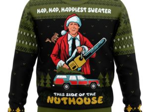 Hap Hap Happiest Sweater Christmas Vacation Ugly Christmas Sweater Holiday Gift - Image 1