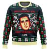 Happy Birthday Jesus Funny The Office Ugly Christmas Sweater - Image 1