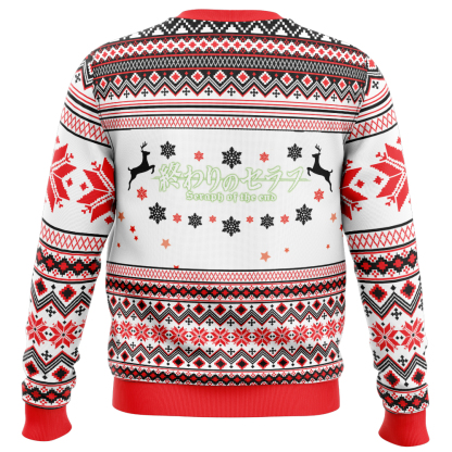 happy holidays seraph of the end ugly christmas sweater 2 Happy Holidays Seraph Of The End Ugly Christmas Sweater - Image 2