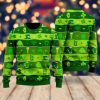 Happy Saint Patricks Day Pattern Ugly Christmas Sweater - Image 2