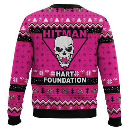 hart foundation ugly christmas sweater 2 Hart Foundation Ugly Christmas Sweater - Image 2