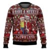 Have A Merry Schwiftmas Rick And Morty Ugly Christmas Sweater - Image 1