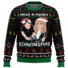 Have A Merry Schwingmas Waynes World Ugly Christmas Sweater - Image 1
