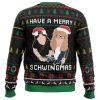 Have A Merry Schwingmas Waynes World Ugly Christmas Sweater - Image 2