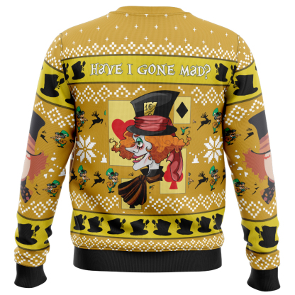 have i gone mad alice in wonderland ugly christmas sweater 2 Have I Gone Mad Alice In Wonderland Ugly Christmas Sweater - Image 2