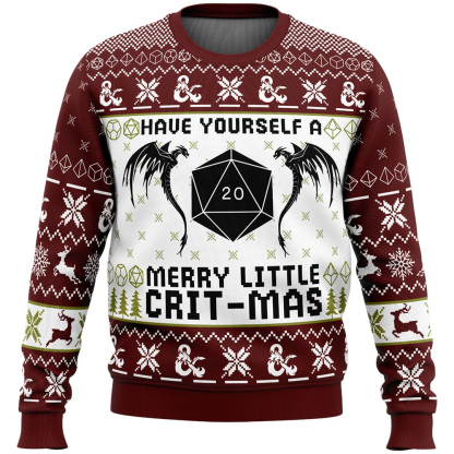 have yourself a merry little crit mas dungeons and dragons ugly christmas sweater 1 Have Yourself A Merry Little Crit Mas Dungeons And Dragons Ugly Christmas Sweater - Image 1