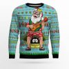 Hawaiian Christmas Santa Claus Ugly Christmas Sweater - Image 1