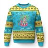 Hawaiian Ugly Christmas Sweater Santa Tis The Sea Sun Beach - Image 1