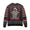 Hellur Hallelujer Praise Da Lort Merry Ugly Christmas Sweater Holiday Gift - Image 2
