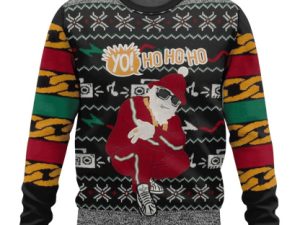 Hip Hop Santa Ugly Christmas Sweater - Image 1