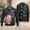 Ho Ho Ho Cow Christmas Tree Ugly Christmas Sweater Holiday Gift - Image 2